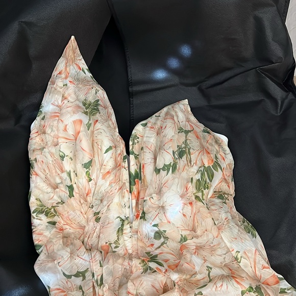 NWT ZIMMERMANN
Natura asymmetric strapless floral-print linen silk gauze gown 4 - Picture 7 of 12